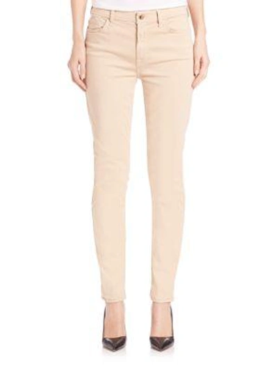 7 For All Mankind Sateen Skinny Jeans In Light Almond