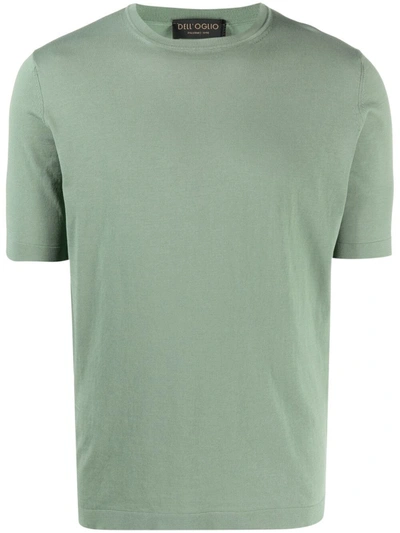 Dell'oglio Round Neck Short-sleeved T-shirt In Green