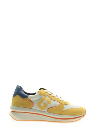 Guess Men's Yellow Suede Sneakers