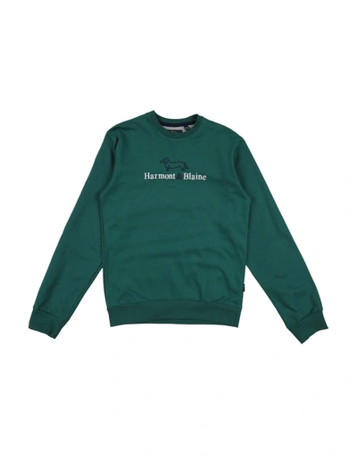 Harmont & Blaine Kids' Sweatshirts In Green