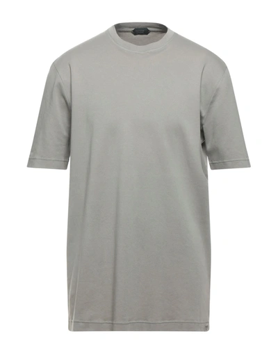 Zanone T-shirts In Light Grey