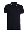 Fred Perry Men's Twin Tipped Polo Shirt In Black