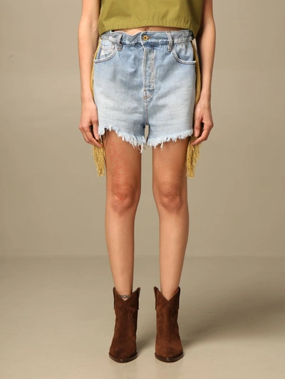 Cycle Short Short Women  In Stone Washed