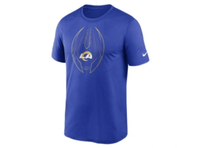 Nike Men's Big And Tall Blue Detroit Lions Legend Icon T-shirt