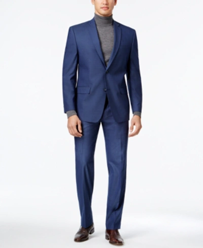 Marc New York By Andrew Marc Men's Modern-fit Suit In Blue Neat