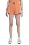 Nike Sportswear Women's Shorts In Atomic Orange/ Black