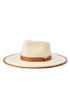Brixton Jo Straw Rancher Hat In Neutral