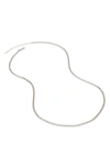 Monica Vinader 22-inch Bombato Chain In Silver