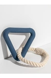 Wild One Triangle Tug Dog Toy In Navy