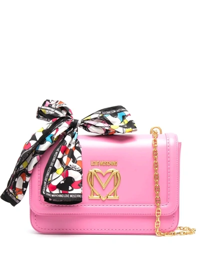 Love moschino shoulder bag with scarf hot sale