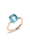 Rose Gold/ Sky Blue Topaz