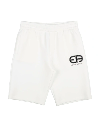 Emporio Armani Kids' Shorts & Bermuda Shorts In White