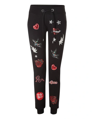 Philipp Plein Jogging Trousers "dixie Tabby" In Black