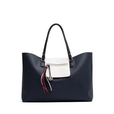 Tommy Hilfiger Reversible Tote + Zip Wallet - Tommy Navy / Bright White