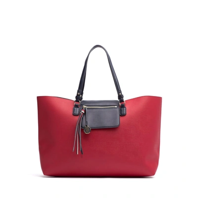Tommy Hilfiger Reversible Tote + Zip Wallet - Tommy Red / Tommy Navy