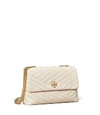 Tory Burch Kira Chevron Convertible Shoulder Bag In White