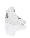 Philipp Plein Hi-top Sneakers "cool Man" In White/nickel