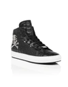 Philipp Plein Hi-top Sneakers "cool Man" In Black/nickel