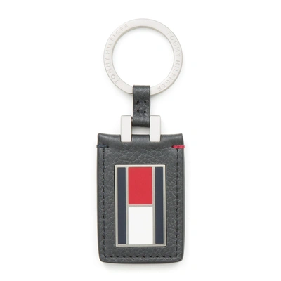 Tommy Hilfiger Leather Flag Key Fob - Corporate | ModeSens