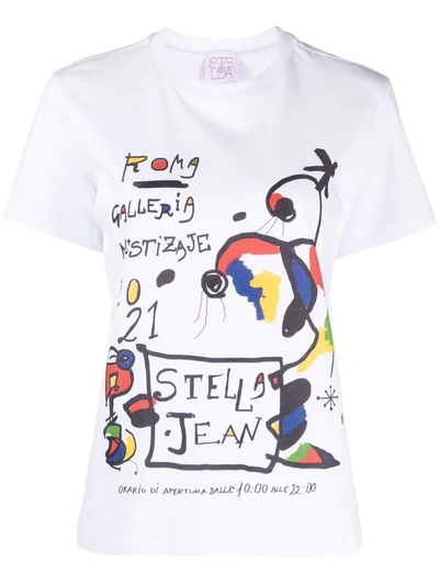 Stella Jean Roma Galleria Print T-shirt In White