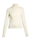 Stella Mccartney Roll-neck Wool-knit Sweater In Cream