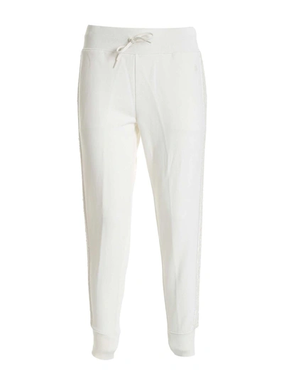 Polo Ralph Lauren Beads Fleece Pants In Ivory Color In White