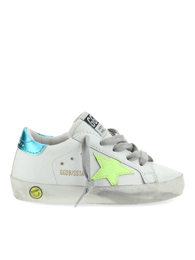 Golden Goose Super Star Sneakers For Girl In White