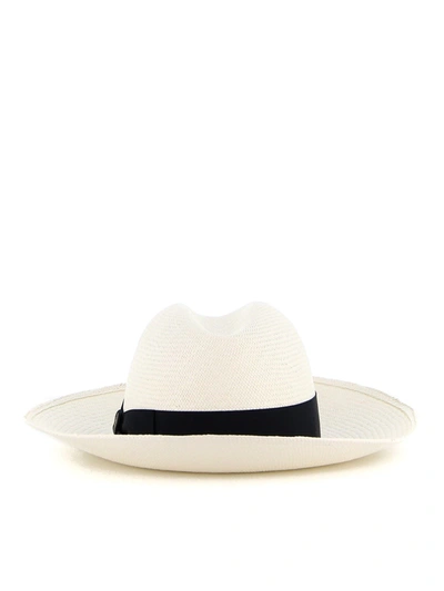 Borsalino Claudette Panama Hat In Cream Colour