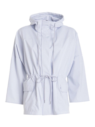 Max Mara Lodi Parka Coat In Light Blue