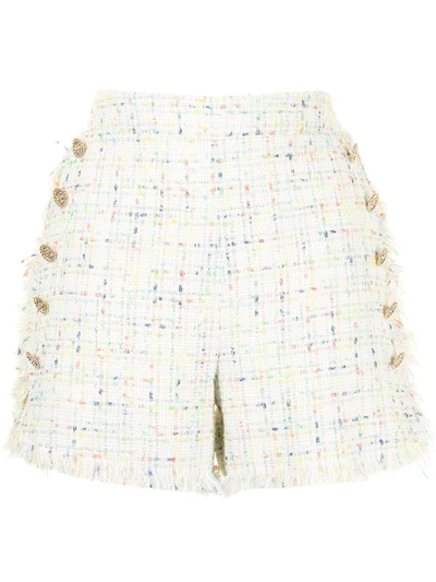 Edward Achour Paris Tweed-style Sailor Shorts In Multicolour