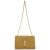 Saint Laurent Soft Kate Medium Reversible Ysl Monogram Crossbody Bag In 2309 Vert Marron