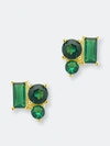 Sterling Forever Sterling Silver Cz Cluster Studs In Gold