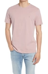 Allsaints Mens Uluru Pink Brace Tonic Crewneck Brushed-cotton T-shirt L