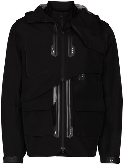 Nike X Mmw Nrg Convertible Two-piece Jacket In Black