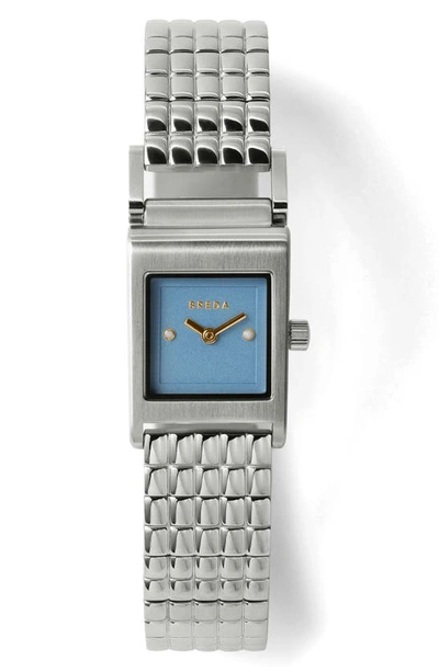 Breda Revel Bracelet Watch, 18mm In Blue/silver