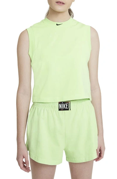 Nike Sportswear Crop Tank In Ghost Green