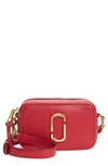 The Marc Jacobs The Softshot 17 Leather Crossbody Bag In Persian Red