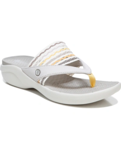 Bzees Cabana Washable Thong Sandals Women's Shoes In Taupe Ripple Gore