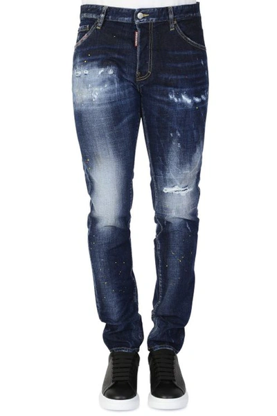 Dsquared2 Cool Guy Jeans With Torn Effect In Blue