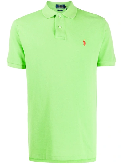Polo Ralph Lauren Logo Short-sleeve Polo Shirt In Green
