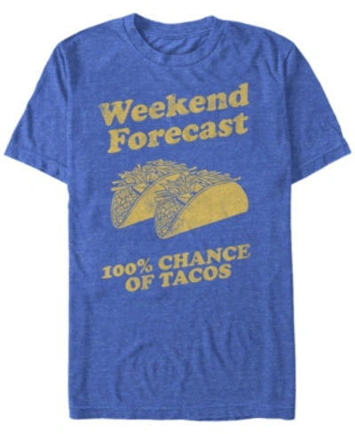 Fifth Sun Men's Weekend Forecast Short Sleeve Crew T-shirt In Royal Heather