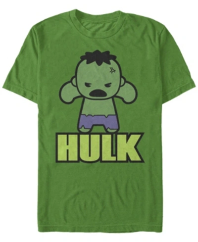 Fifth Sun Men's Kawaii Hulk Short Sleeve Crew T-shirt In Green