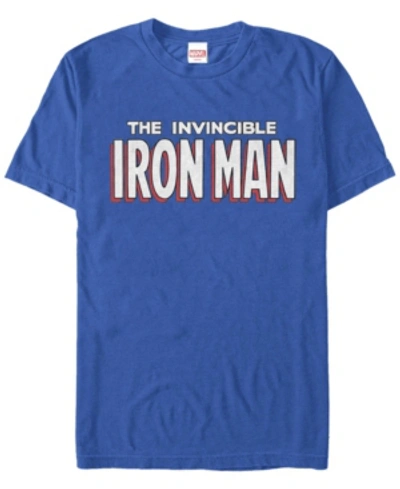 Fifth Sun Men's Ironman Logo Short Sleeve Crew T-shirt In Royal