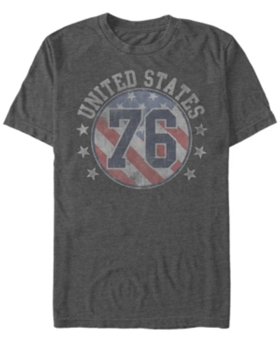Fifth Sun Men's United States Short Sleeve Crew T-shirt In Charcoal Heather