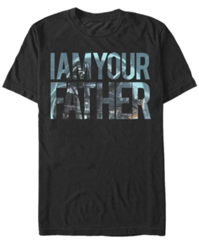 Fifth Sun Men's Father Spray Short Sleeve Crew T-shirt In Black