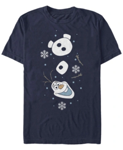 Fifth Sun Men's Olaf Christmas Sleeve Short Sleeve Crew T-shirt In Navy
