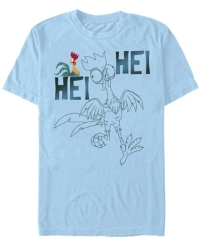 Fifth Sun Men's Hei Hei Overlay Short Sleeve Crew T-shirt In Light Blue