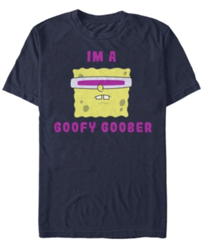 Fifth Sun Men's Goober Spongebob Short Sleeve Crew T-shirt In Navy