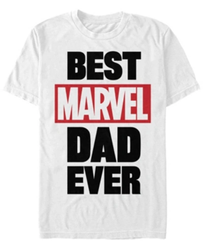 Fifth Sun Men's Best Marvel Uncle Short Sleeve Crew T-shirt In White