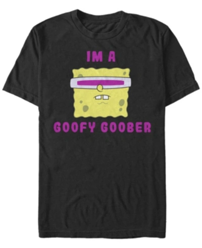 Fifth Sun Men's Goober Spongebob Short Sleeve Crew T-shirt In Black